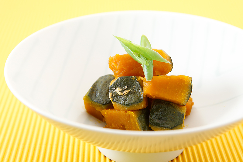 西洋かぼちゃの含め煮仕上がりイメージ